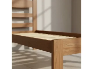 Cama 1 plaza RETA Nogal en Marrón - Dormitorio, Uruguay | Que Sal Muebleria, vista 3
