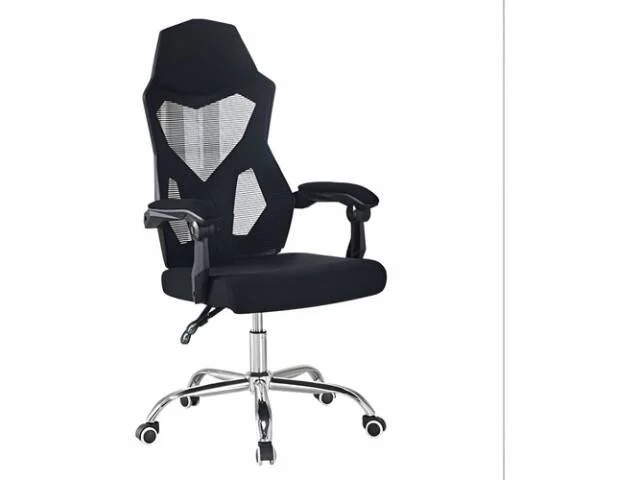 Silla de escritorio base cromada SD-884 negra - Escritorios y sillas de escritorio, Uruguay | Que Sal Muebleria