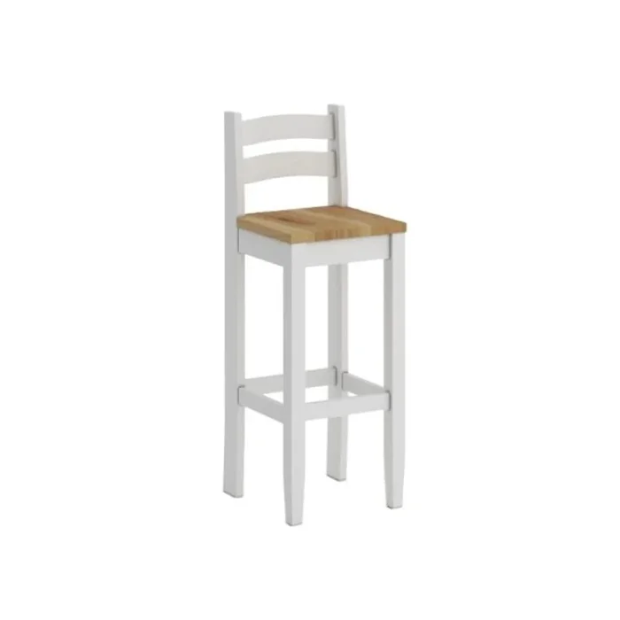 Isla Desayunador 4 Bancos Cocina Comedor Madera - Blanco - Línea Monterrey - Mesas de comedor, Uruguay | Ecowood, vista 9