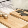 PIE DE CAMA / MESA ANGOSTA / BANCO OLMO NATURAL - 1.10 X 0.35 MTS en Madera natural - Butacas, banquetas y puffs, Uruguay | La Iberica, vista 16 de 19