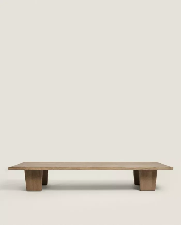 MESA CENTRO MADERA OLMO en Marrón - Mesas de living, Uruguay | Zara Home, vista 2