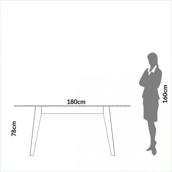 Mesa de Comedor Organica Prisma - 100% MDF en Blanco - Mesas de comedor, Uruguay | Balton, vista 5