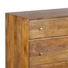 Comoda 3 Cajones Madera-de-mango Marron Parker en Marrón - Cómodas, Uruguay | Divino, vista 4 de 5