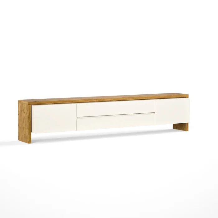 Rack de TV NORD 2.2 - Linea Nevada - Off White / Cinamomo - Muebles para TV, Uruguay | Ecowood, vista 2