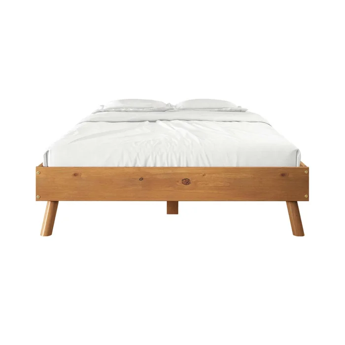 Cama 2 Plazas Madera Natural-beige Florida en Madera natural - Dormitorio, Uruguay | Divino, vista 4