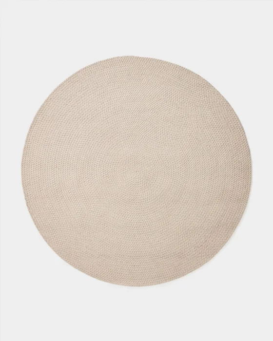 Alfombra Despas de fibras sintéticas crudo Ø200 cm. en Beige - Muebles para el exterior, Uruguay | Kavehome