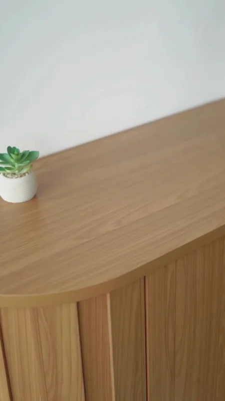 Aparador Curvo 180cm 100% MDF - Linea Factory en Madera natural - Aparadores y recibidores, Uruguay | Balton, vista 3