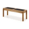 BANCO TRACO CUERDA NEGRA 140x37x43CM JATOBA - Muebles para el exterior, Uruguay | Vinibel, vista 3 de 6