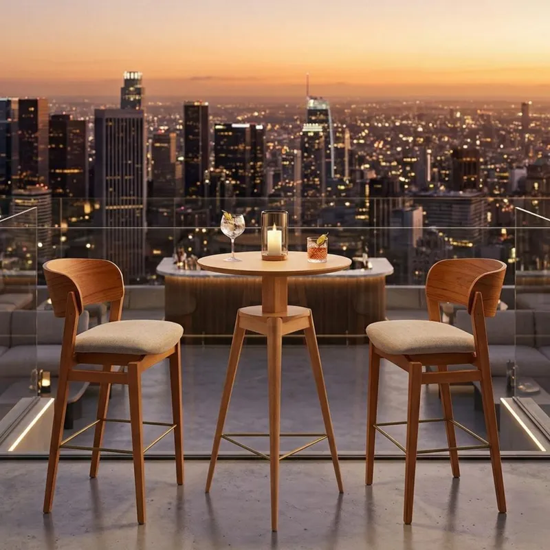 BANQUETA BANGKOK en Madera natural - Muebles, Uruguay | Indrana