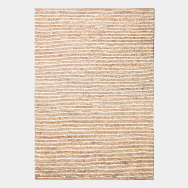 Alfombra Derule de yute y lana beige 200 x 300 cmv en Beige - Textiles, Uruguay | Kavehome
