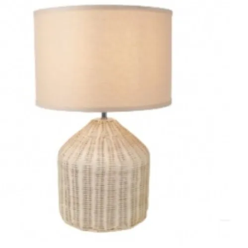 Lámpara de Mesa en rattan y Metal en Lámpara de Mesa en rattan y Metal - Lámparas de mesa, Uruguay | Finkel