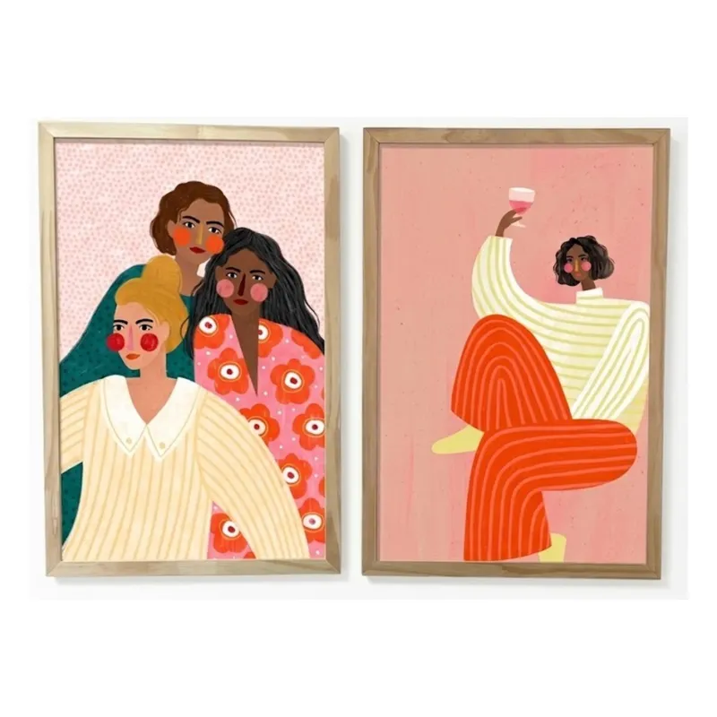 Kit 2 Cuadros – Dúo Encuentros – 40 x 60 - Decoración de pared, Uruguay | Berna home