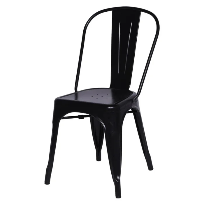 Silla Metálica Tolix - Negro en Negro - Sillas, Uruguay | Ecowood, vista 2