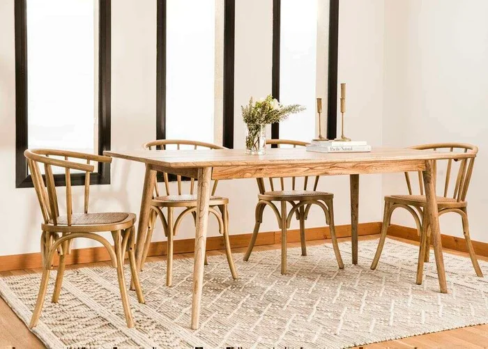 MESA COMEDOR NORDICA - OLMO NATURAL - 1.80 X 0.90 MTS en Madera natural - Mesas de comedor, Uruguay | La Iberica, vista 26