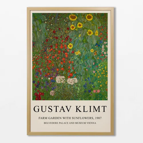 Gustav Klimt - Farm Garden en Multicolor - Láminas, Uruguay | La Cuadrería
