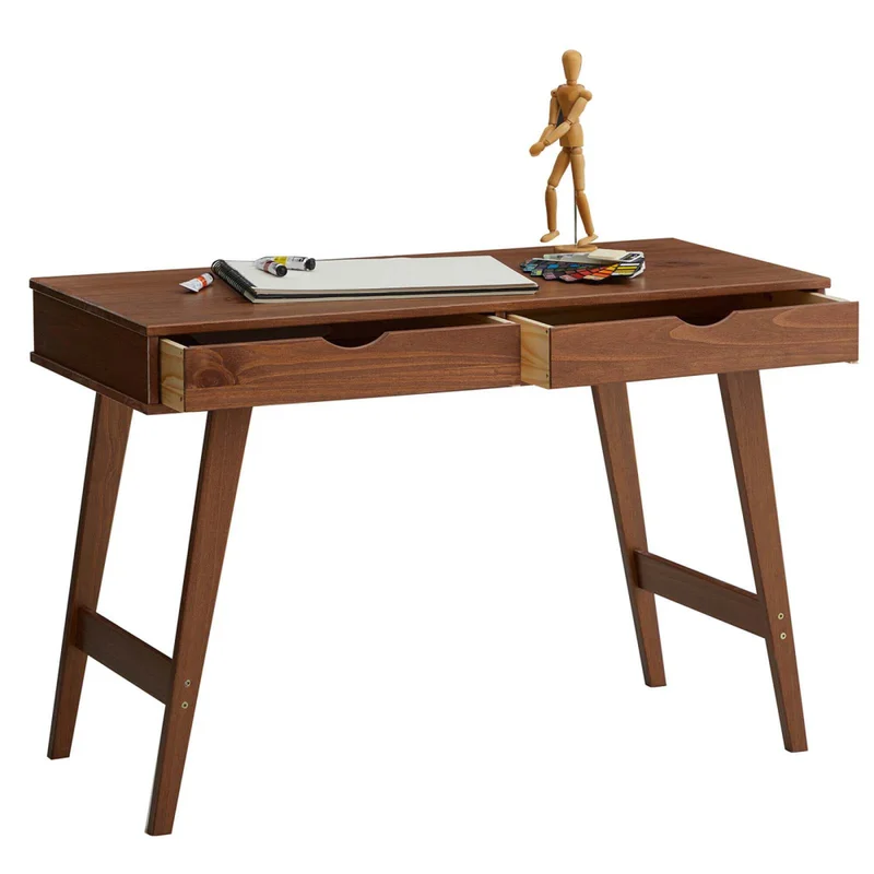 Escritorio Madera Marron Alecto en Marrón - Escritorios y sillas de escritorio, Uruguay | Divino, vista 3