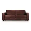 Sofá Napoli - Cuero Básico - 3 cuerpos - New Brown en Marrón - Sillones y sofás, Uruguay | NYR, vista 2 de 3