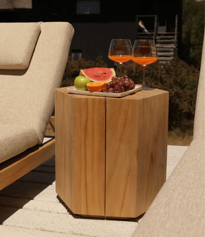 MESA HEXA LATERAL TEKA  INDOOR/OUTDOOR - Mesas de arrimo, Uruguay | Masinfinito Casa, vista 2