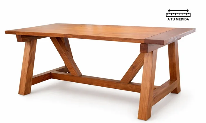 Mesa de Comedor de CAMPO 1.60m en Marrón - Mesas de comedor, Uruguay | Finkel