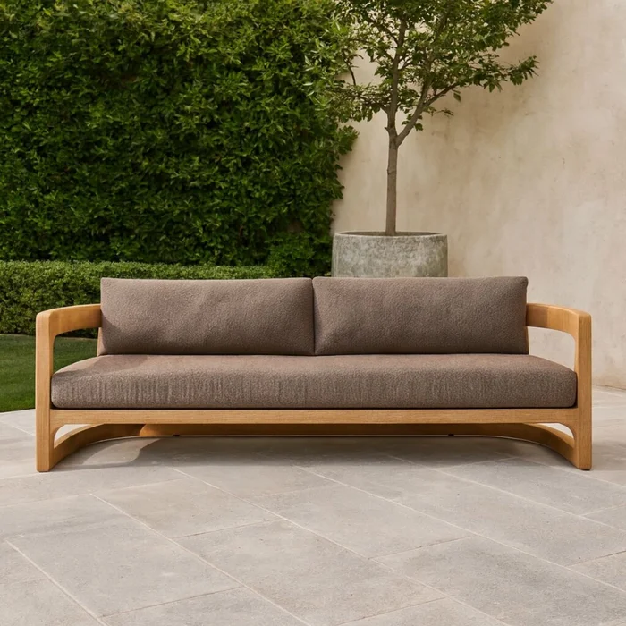 Sofá de exterior PALMA Beige 2 CUERPOS en Marrón - Sillones y sofás, Uruguay | Viasono