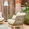 Butaca Catalina de cuerda - verde y madera maciza de acacia FSC 100% en Verde - Butacas, banquetas y puffs, Uruguay | Kavehome, vista 2 de 10