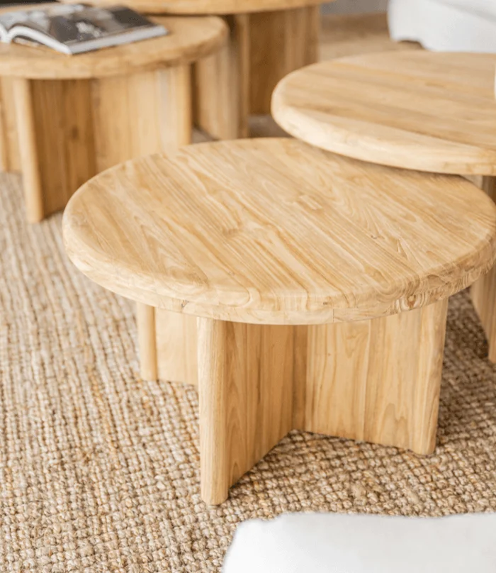 MESA LIVING OVO TEKA NAT en Madera natural - Mesas de living, Uruguay | Masinfinito Casa, vista 2