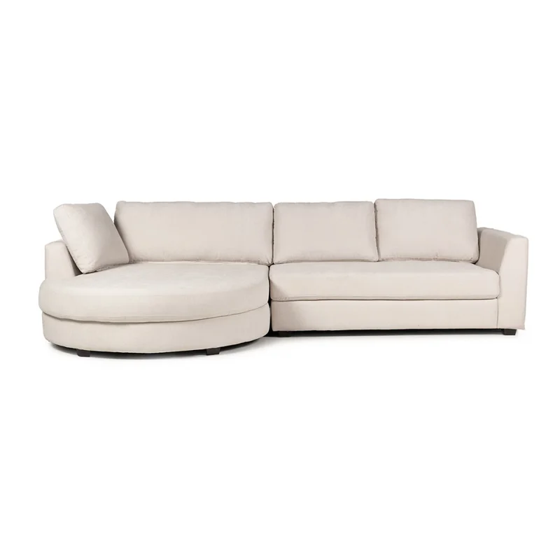 Rinconera Lotus - Tela Microfibra - Chaise Izquierdo - 12073 (Greige) en Beige - Sillones y sofás, Uruguay | NYR, vista 3