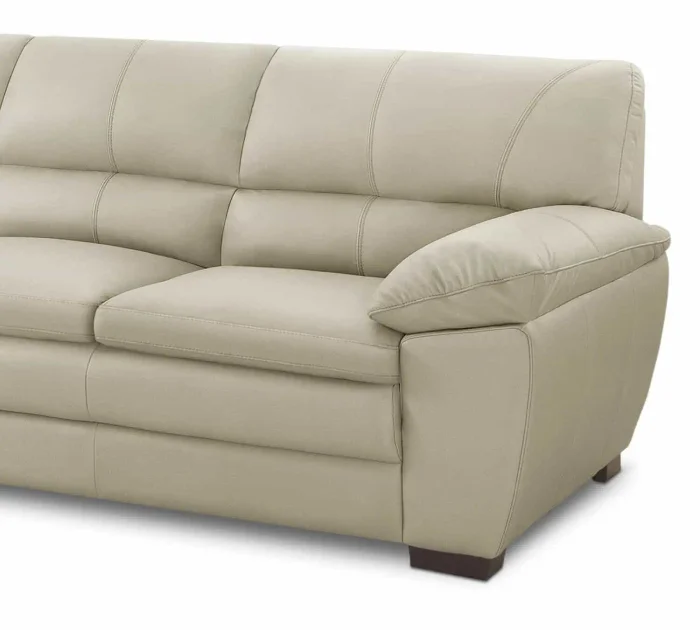 Sillón %100 Cuero - 3 Cuerpos - Premium - Arena en Beige - Sillones y sofás, Uruguay | Nario Hogar, vista 3