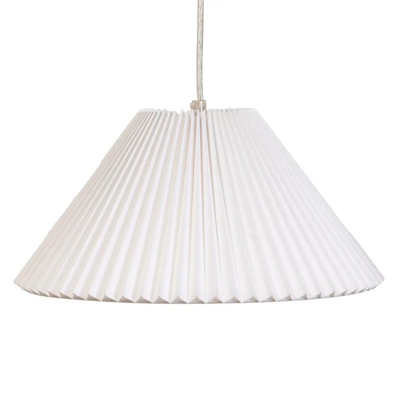 Lámpara De Techo Blanco Metal Pleating en Blanco - Lámparas colgantes, Uruguay | Divino, vista 3