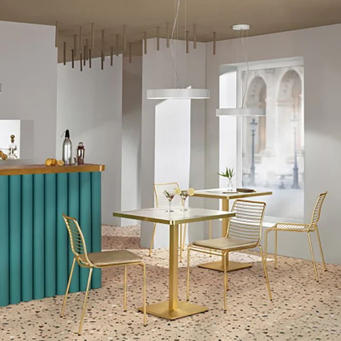 MESA DE BAR SPARKLING MOMENT BLANCO en Blanco - Mesas de comedor, Uruguay | Viasono