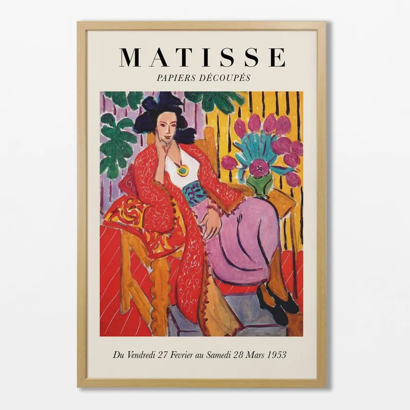 Matisse - Odalisca en Multicolor - Láminas, Uruguay | La Cuadrería