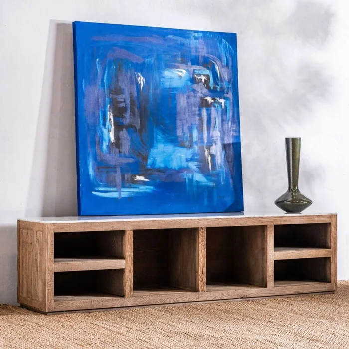 Rack Solid en Madera natural - Muebles para TV, Uruguay | Aihaus