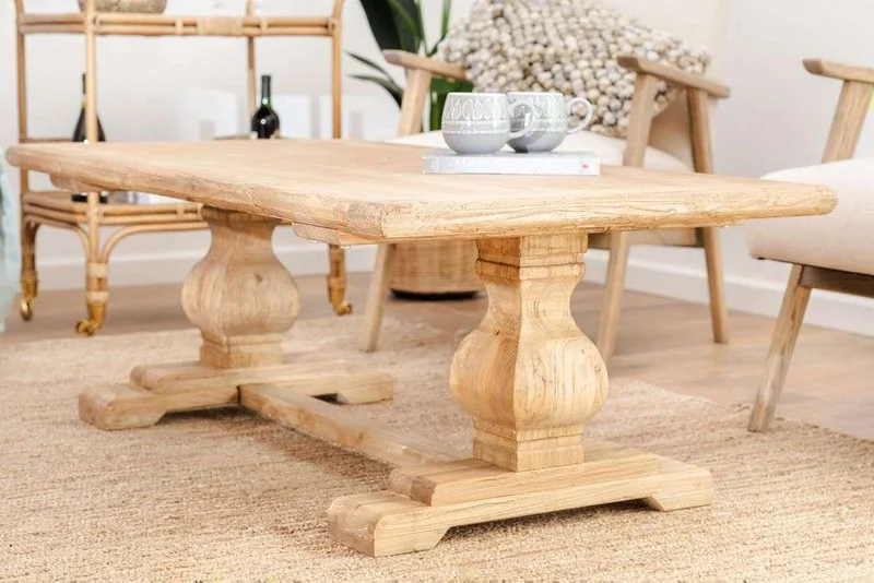 MESA LIVING DE OLMO ISABEL - 1.30 X 0.70 MTS en Madera natural - Mesas de living, Uruguay | La Iberica, vista 7