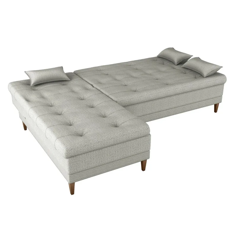 Sillón Cama con Chaise - Good - Gris Claro en Gris - Sillones y sofás, Uruguay | Ecowood, vista 3