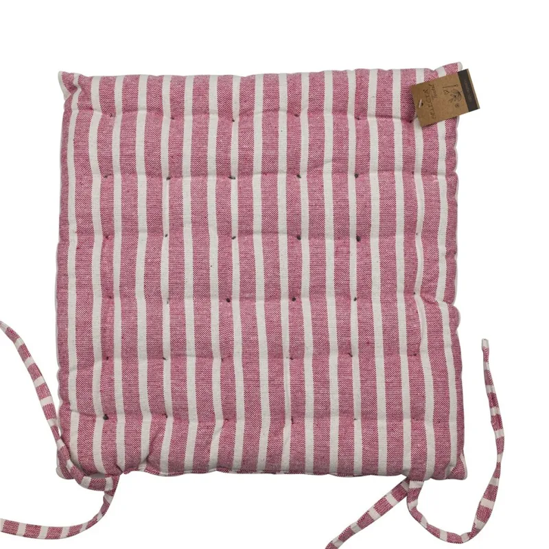 ALMOHADON TATAMI ALGODÓN 40x40CM RAYAS ROSA - Textiles, Uruguay | Decohogar