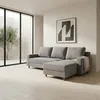 Rinconera Lucci - Tela Microfibra - Chaise derecho - Berlin 06 (Grafito) en Beige - Sillones y sofás, Uruguay | NYR, vista 1 de 7