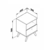 Mesa De Luz Linea Retro Living Dormitorio 1 Cajon Miel, Uruguay | Soy Hogar, vista 6 de 6