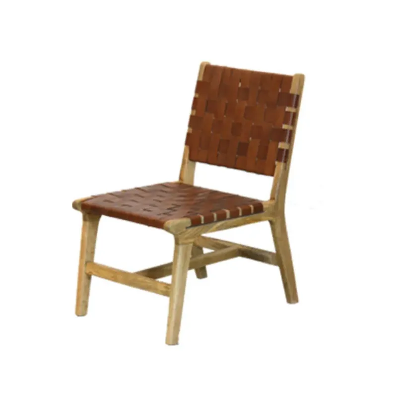 S32 Silla de Linving cuero 47x55x76 - Butacas, banquetas y puffs, Uruguay | Victoriana