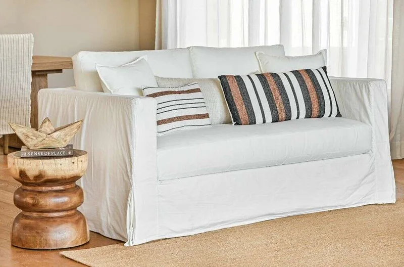ALMOHADON RAYADO DENIM / CHOCO - 35 X 80 CMS en Multicolor - Textiles, Uruguay | La Iberica, vista 5