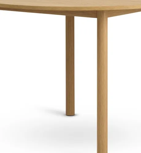 Mesa de comedor ALSTED Ø120 color roble en Madera natural - Mesas de comedor, Uruguay | JYSK