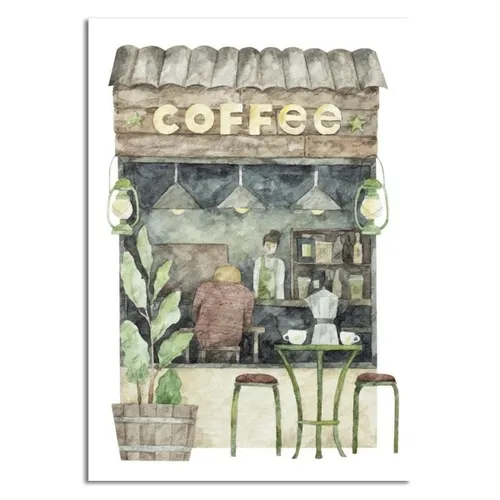 CUADRO CANVAS 30x40cm CAFETERÍA - Decoración de pared, Uruguay | Decohogar