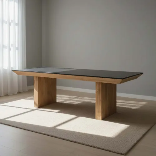 Mesa De Comedor Madera Negro Volcano en NEG/NAT - Mesas de comedor, Uruguay | Divino