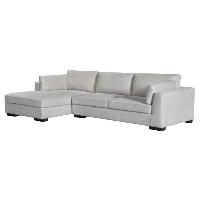 Sofá C/chaise Más De 4 Cuerpos Tela Natural-beige Monaco Natural en Madera natural - Sillones y sofás, Uruguay | Divino, vista 3