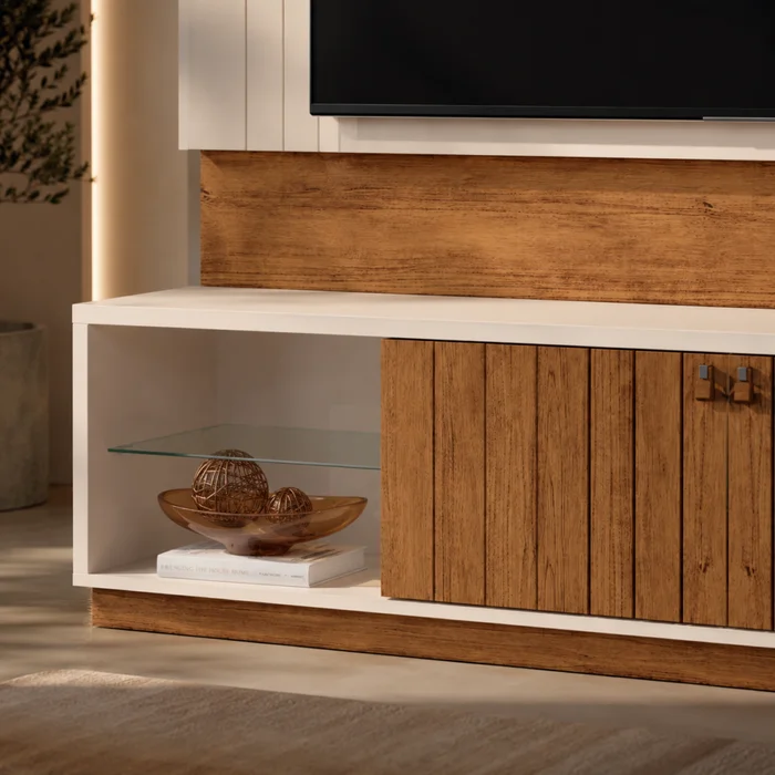 Rack TV Guaiba 2.0 en Madera natural - Muebles para TV, Uruguay | Casa Brava, vista 3