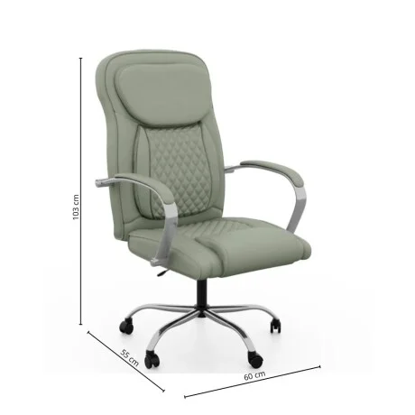 Silla de oficina Stratus 360 Oliva en Gris - Sillas de escritorio, Uruguay | La Cueva Muebles, vista 5
