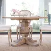 MESA COMEDOR REDONDA DE CEDRO EMMA - 1.30 MTS en Madera natural - Mesas de comedor, Uruguay | La Iberica, vista 1 de 4