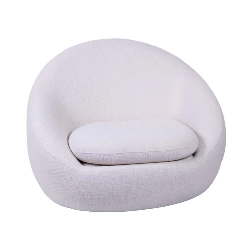 Butaca Giratoria Tela Natural-beige Oslo Beige en Beige - Sillones y sofás, Uruguay | Divino