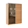 Ropero 2 puertas corredizas Nordik Reflect 1.8 - Marrón en Marrón - Roperos y placares, Uruguay | Ecowood, vista 2 de 3