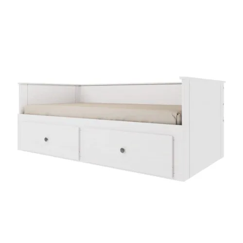 Cama Somnus 1 Plaza / auxiliar - Funcional - Blanco - Dormitorio, Uruguay | Ecowood