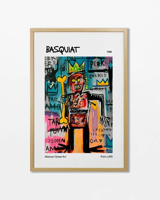 Basquiat - Warrior en Multicolor - Láminas, Uruguay | La Cuadrería